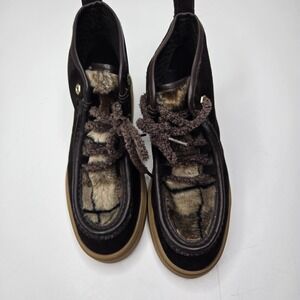 Cole Haan Women's Gummy All Day Chukka Boots Burgundy Laced Size 7B